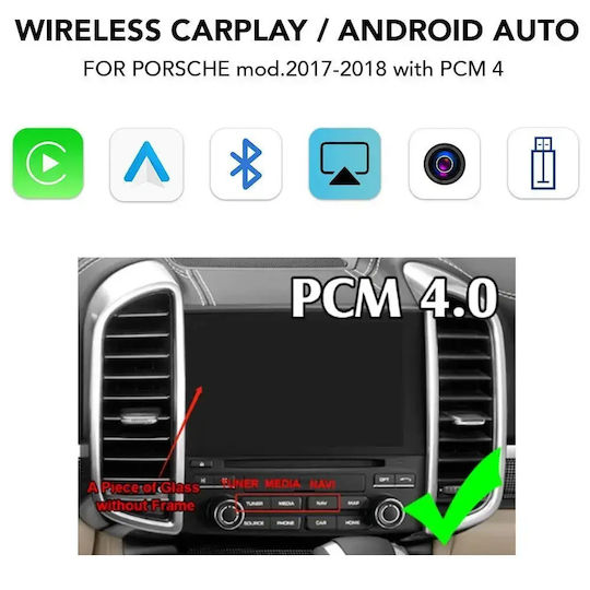 Digital IQ Car Audio System for Porsche Cayenne / Panamera / Cayman 2017-2018 Bluetooth USB AUX WiFi GPS Apple CarPlay Android Auto
