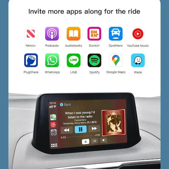 Digital IQ Car Audio System for Fiat 124 Mazda 2 / 3 / 6 / MX-5 / CX-3 / CX-5 / CX-9 2016-2021 Bluetooth USB WiFi GPS Apple CarPlay Android Auto