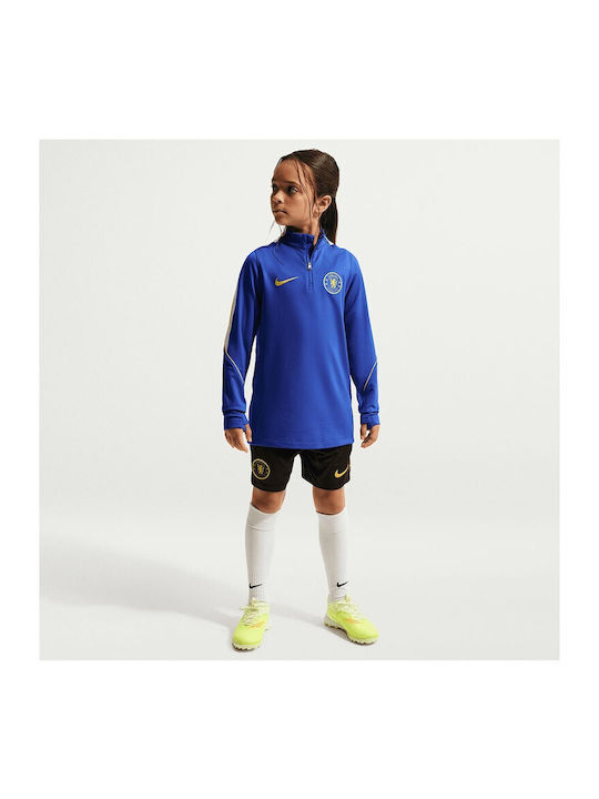 Kids Blouse Dri-Fit Long-Sleeved Blue Chelsea FC Strike Drill Top