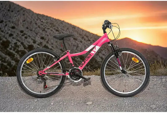 Dino Ring 24" Παιδικό Mountain Bike 6 Ταχυτήτων Ροζ