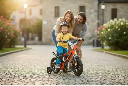 Dino 12" Bicicletă pentru copii BMX Portocaliu