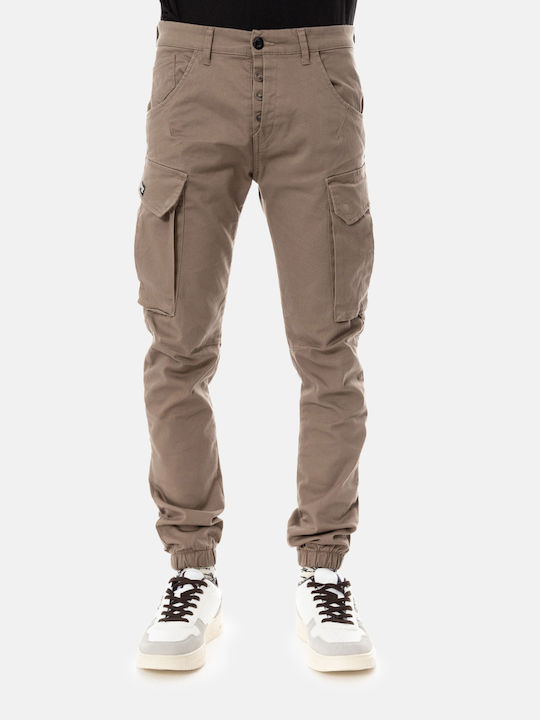 Trousers in Loose Fit Fango-grey
