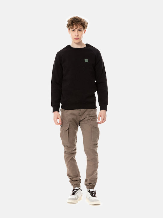 Trousers in Loose Fit Fango-grey
