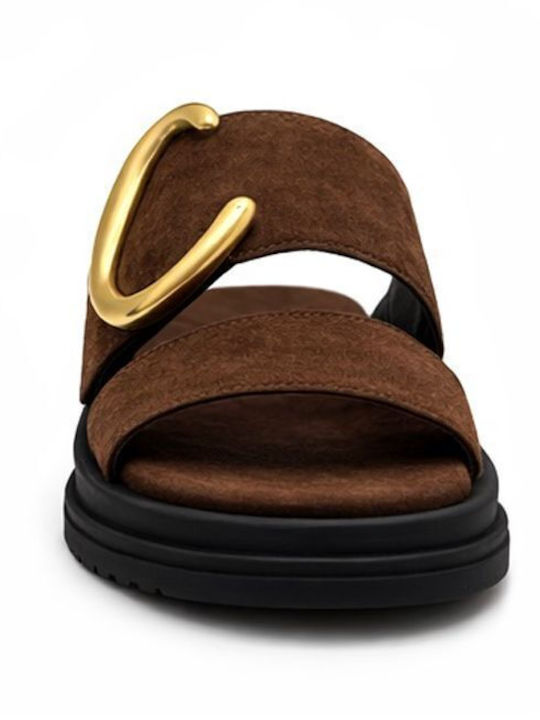 Women's Flat Sandals Brown