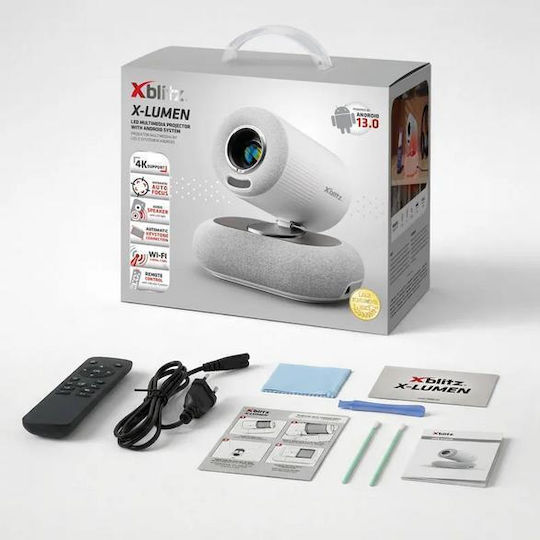 Xblitz X-lumen Проектор LCD Лампа LED с Wi-Fi и Вградени говорители