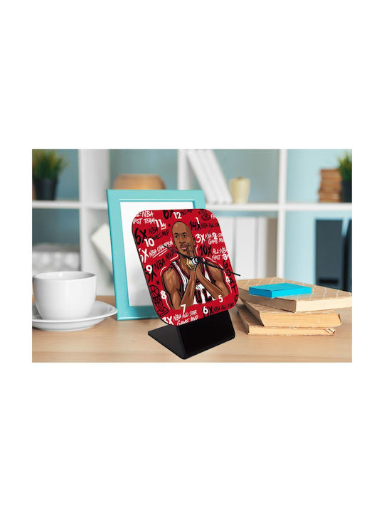 Koupakoupa Jordan Tabletop Clock with Indicators Wooden KP_34710 Clock Desk Square