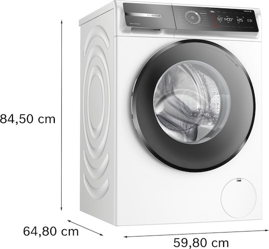 Bosch Waschmaschine 10kg mit Dampftechnologie 1400 Umdrehungen Bügeleisenhilfe WGB25411GR