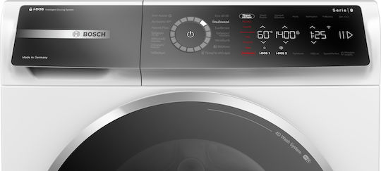Bosch Πλυντήριο Ρούχων 11kg με Τεχνολογία Ατμού 1351 Στροφών WGB264A0GR