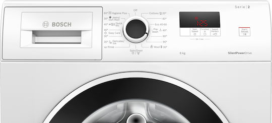 Bosch Πλυντήριο Ρούχων 8kg 1200 Στροφών Speed Perfect WGE03200BY