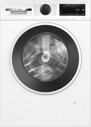 Bosch Πλυντήριο Ρούχων 9kg με Τεχνολογία Ατμού 1400 Στροφών Iron Assist WGG244ZEGR