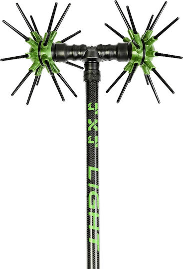 Αγγελής Asteras Light Ελαιοραβδιστικό Γεννήτριας 12V 1000W Τύπου Αχινός με Σταθερό Κοντάρι Carbon 2.4m