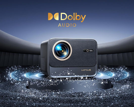 Wimius K9 Mini Projector LCD Full HD with Wi-Fi and Built-in Speakers