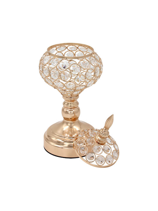 Keskor 43319 Metallische Süßigkeiten Gläser 12x30 Aus Gold Kristalle