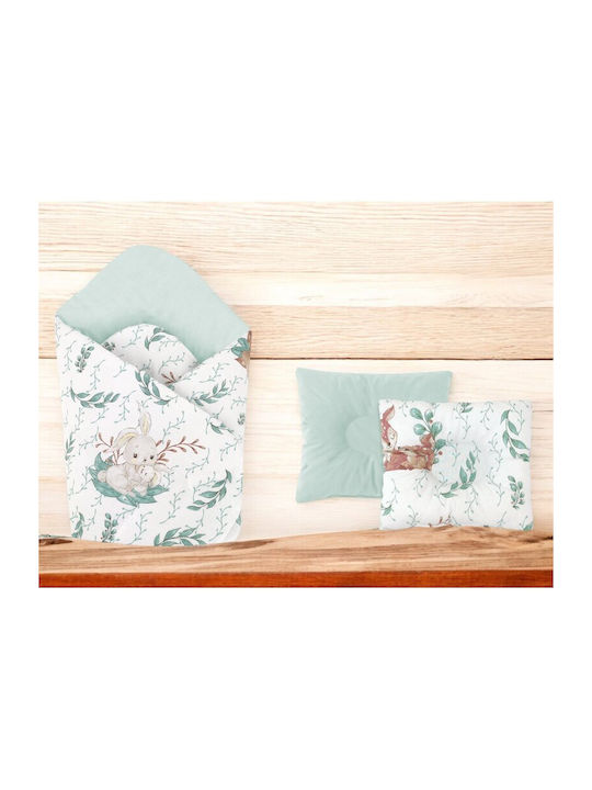 MimiNu Pătură Pepinieră Swaddling 100% Bumbac Bej 75x75 cm