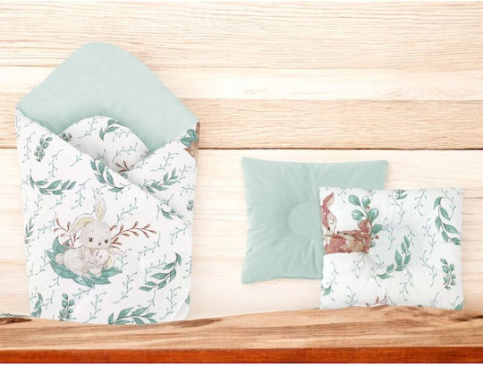 MimiNu Pătură Pepinieră Swaddling 100% Bumbac Bej 75x75 cm