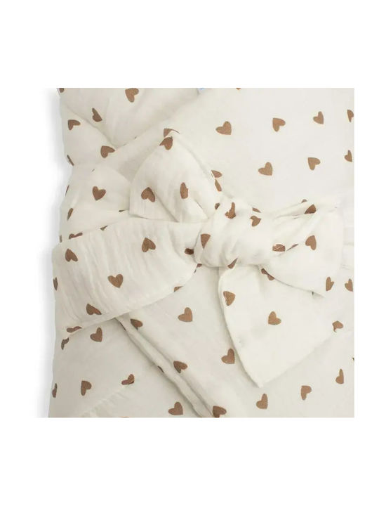 New Baby Pătură Pepinieră Swaddling 100% Bumbac Bej 75x75cm