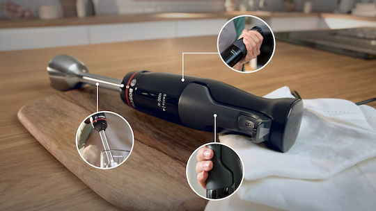 Bosch Serie 4 Ръчен Блендер с Неръждаема Пръчка 1000W Черен