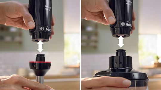 Bosch Serie 4 Ραβδομπλέντερ με Ανοξείδωτη Ράβδο 1000W Μαύρο