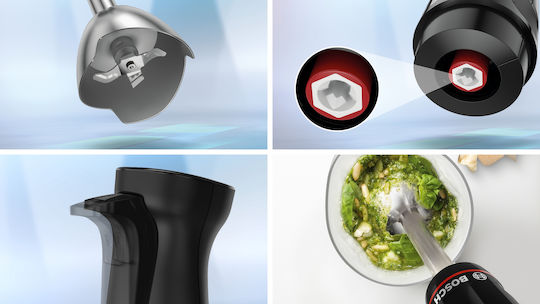 Bosch Serie 4 Ραβδομπλέντερ με Ανοξείδωτη Ράβδο 1000W Μαύρο
