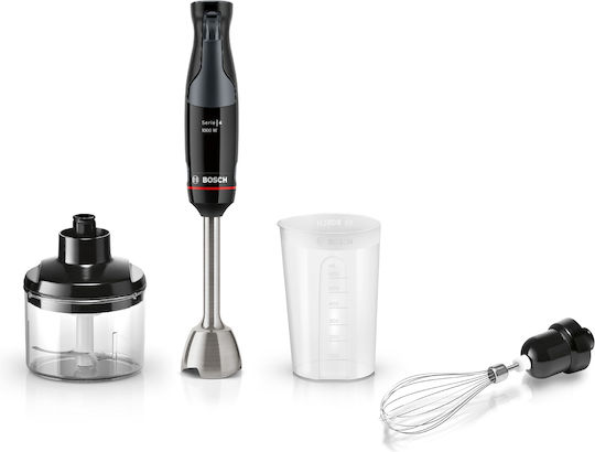 Bosch Serie 4 Blender de Mână cu Tijă din Inox 1000W Negru