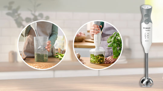 Bosch ErgoMixx Ραβδομπλέντερ με Ανοξείδωτη Ράβδο 600W Λευκό