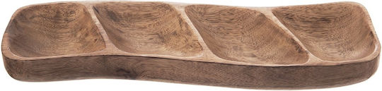 Orion Suport Din Lemn Pentru Turn De Desert Bej Ø35xÎ4cm L11xL11xÎ4cm