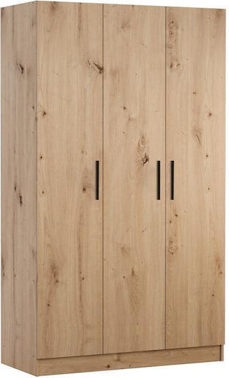 Prime 3κ Dreifachtür Kleiderschrank Artisan 120x52x205cm