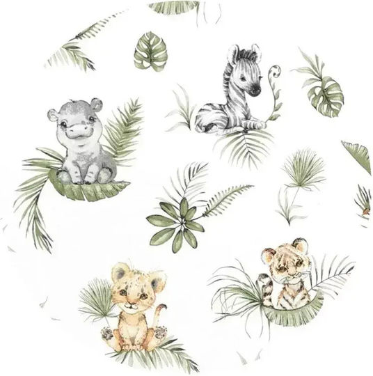 Qmini Baby-Kissen Nest Safari 55x75cm