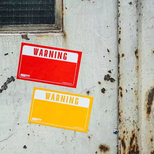 Montana Warning Sticker