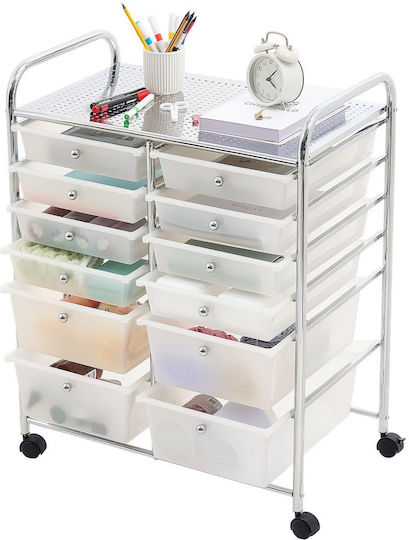 Vevor Metallic Grey Kitchen Trolley