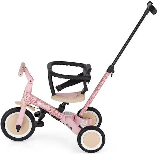 Petite & Mars Turbo Tricicletă pentru copii cu mâner pentru părinți 5 în 1 pentru 1.5+ Ani Roz 613359