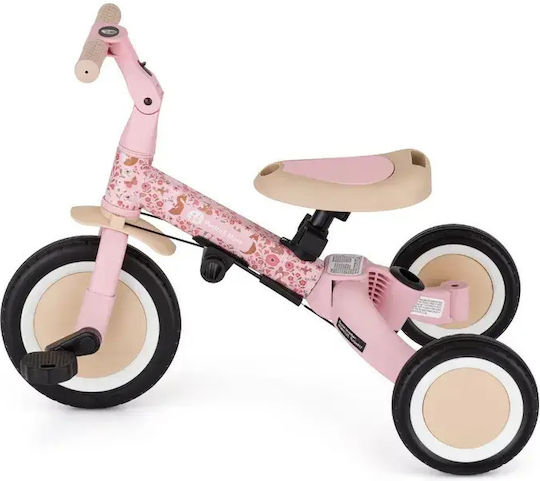 Petite & Mars Turbo Tricicletă pentru copii cu mâner pentru părinți 5 în 1 pentru 1.5+ Ani Roz 613359