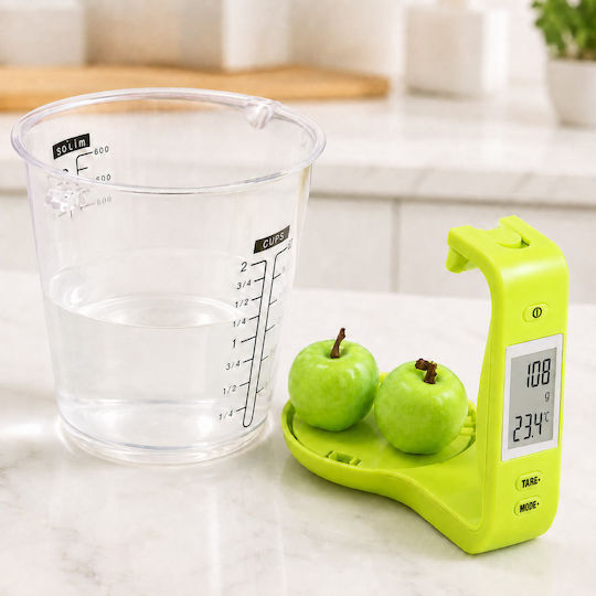 Дигитална Кухненска Везна с Кана до 1kg Зелена
