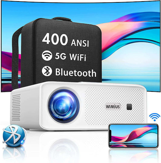 Wimius W7 Mini Proiector LCD Full HD Lampă LED cu Wi-Fi