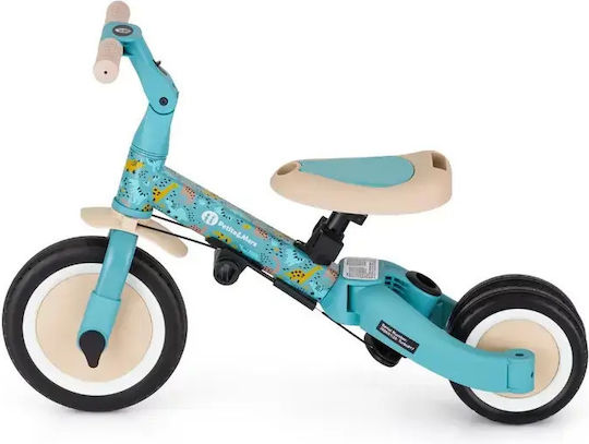 Petite & Mars Turbo Tricicletă Convertibilă cu Mâner pentru Părinți 5 în 1 pentru 1.5+ Ani Turcoaz 613383