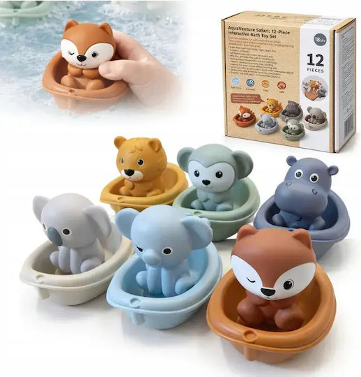 Primabobo Bath Boats for 18+ Months 12 Pieces