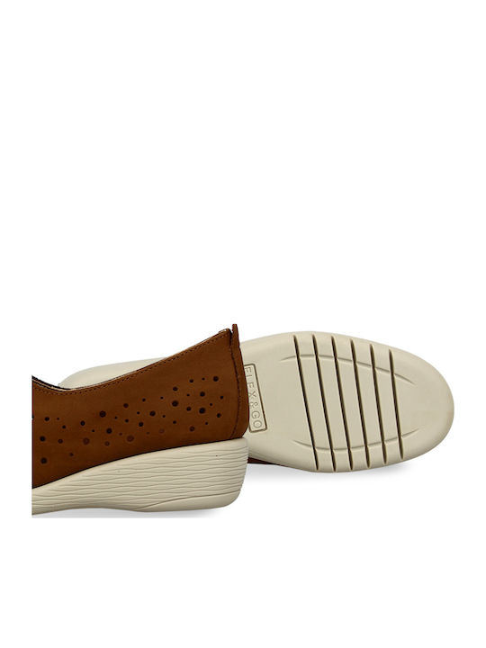 Anatomische Damenplattformen Farbe Tabac Braun