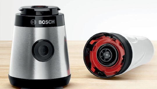 Bosch Serie 2 Μπλέντερ με Κανάτα Tritan 600 ml 450W Inox