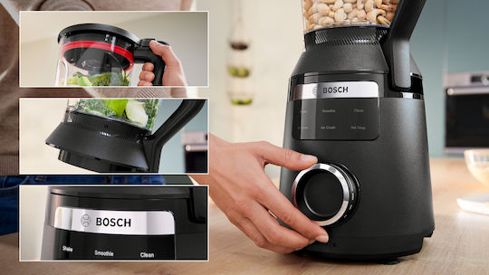 Bosch Serie 6 Μπλέντερ με Κανάτα Tritan 2 lt 1800W Μαύρο