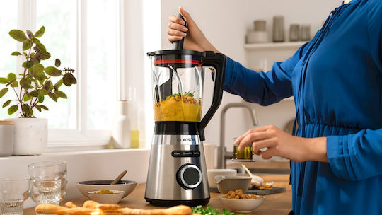 Bosch Serie 4 Blender Cu Cană De Sticlă 1,5 L 1200W Inox