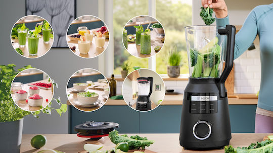 Bosch Serie 6 Μπλέντερ με Κανάτα Tritan 2 lt 1800W Μαύρο