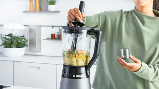 Bosch Serie 4 Блендери с Стъклена Каната 1,5 л 1200W Сребрист