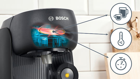 Bosch Finesse Pod Coffee Machine Tassimo Black