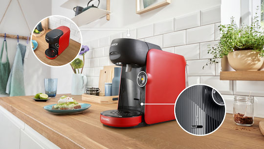 Bosch Pod Coffee Machine Tassimo Pressure 15bar Red