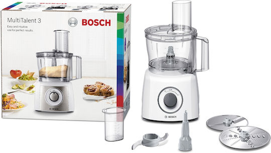 Bosch MultiTalent 3 Πολυμίξερ 800W με Κάδο 2.3lt Λευκό