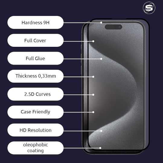 Hardy Glass Sonique Premium Series Hd Full Cover 9h Oppo Oppo Reno15 Pro Max Черен