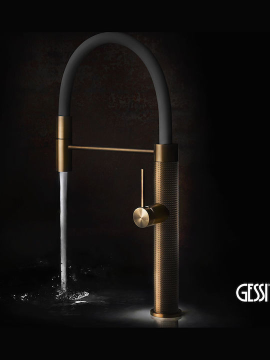 Gessi Kitchen Faucet Counter Silver