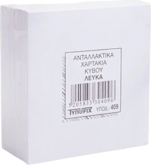 Куб Самозалепващи Листчета Typofix Квадратен Обикновен 90x90 мм 500 Листове