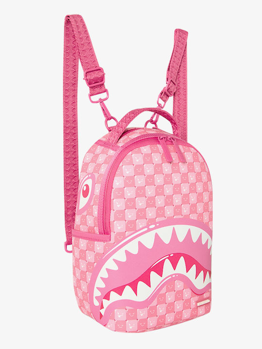 Sprayground Pink New Check Faces Mini Schulranzen für Junior High-High School Rosa 24 x 13 x 37cm Sprayground Pink New Check Faces Mini Schulranzen für Junior High-High School Rosa 24 x 13 x 37cm