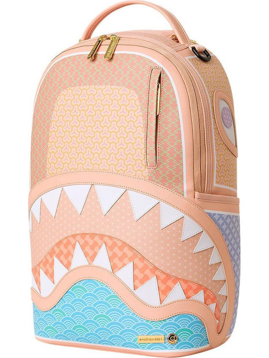Sprayground Hiroko Sakai Traditional Japanese Patterns School Backpack Junior High-High School with Water Bottle Holder Hiroko Sakai Traditional Japanese Patterns 29 x 15 x 45.7cm